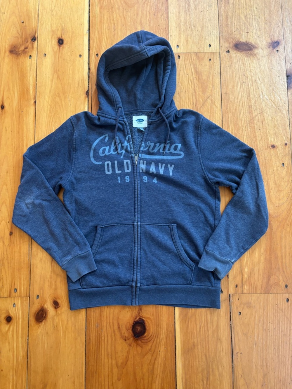 Old Navy California Graphic Zip Hoodie Men’s M Blue 1994 Sweatshirt